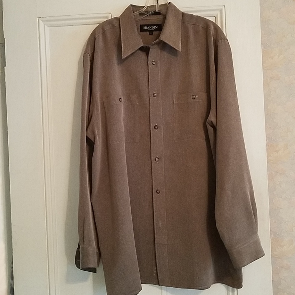Brandini Men's Brown Large Shirt - L